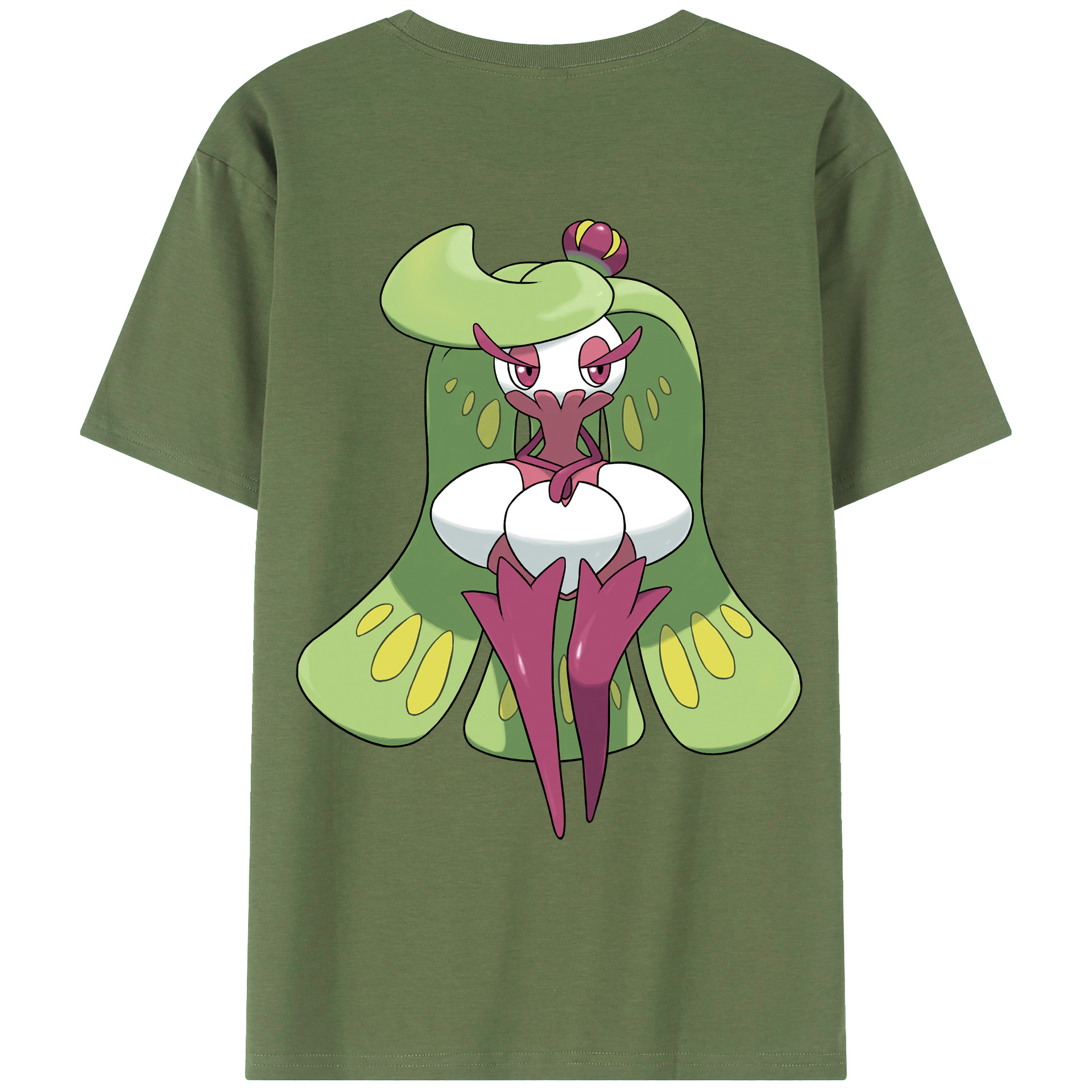 （画像用） ポケットモンスター Pokémon 綿100％ メンズ半袖Tシャツ（バックプリント） 通気性